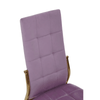 Blush Pink Velvet High Back Dining Chair