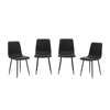 Sapphire Set of 4 Black Dining Chairs