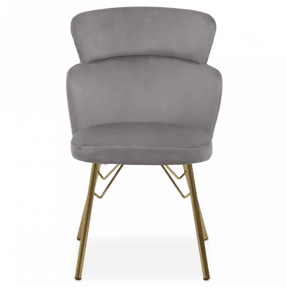 Vero Grey Velvet Chair
