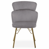 Vero Grey Velvet Chair