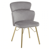 Vero Grey Velvet Chair