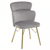 Vero Grey Velvet Chair