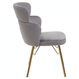 Vero Grey Velvet Chair