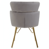 Vero Grey Velvet Chair