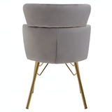 Vero Grey Velvet Chair