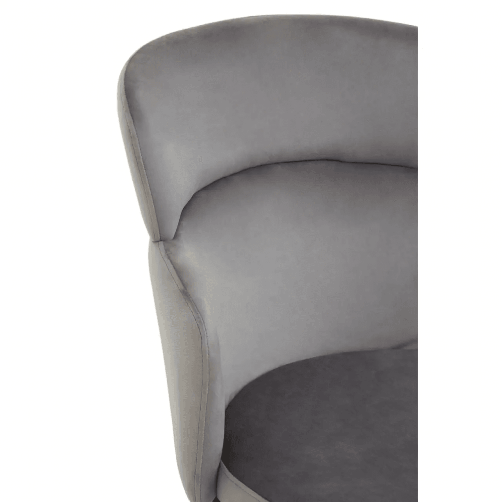 Vero Grey Velvet Chair
