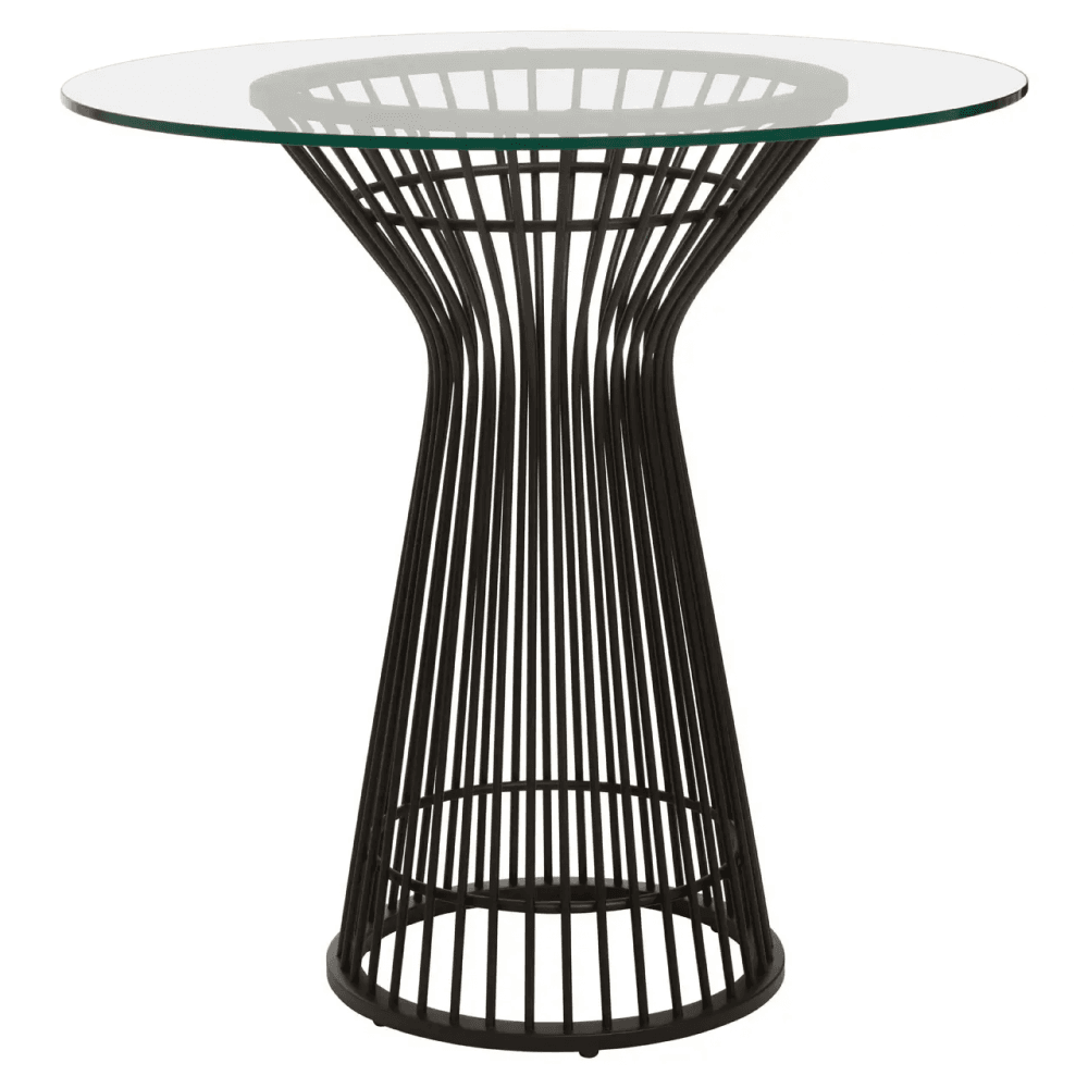 Vero Round Matte Black Dining Table
