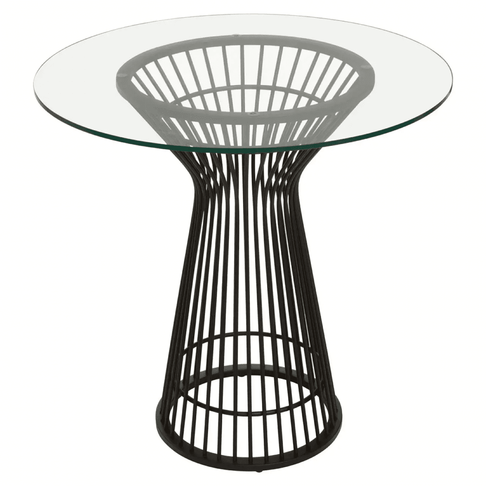 Vero Round Matte Black Dining Table