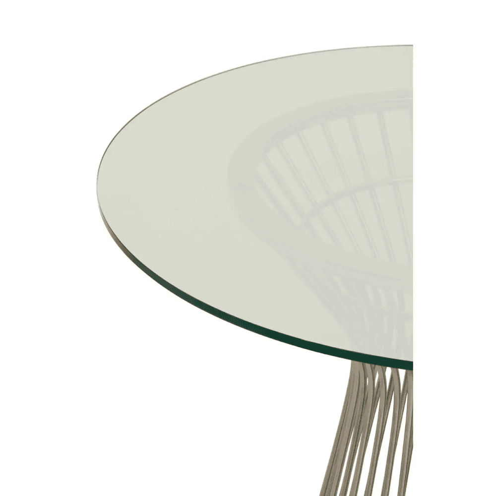 Vero Round Silver Dining Table