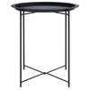 Bronzo Round Black Side Table