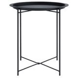 Bronzo Round Black Side Table