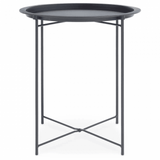 Bronzo Round Grey Side Table