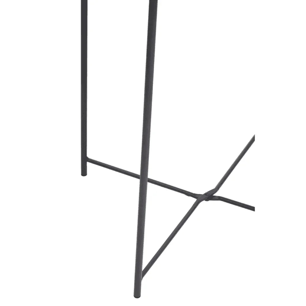 Bronzo Round Grey Side Table