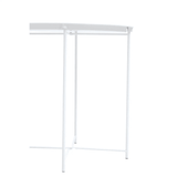 Bronzo Round White Side Table
