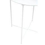 Bronzo Round White Side Table
