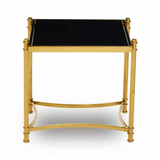 Hadley Black and Gold Side Table