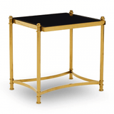 Hadley Black and Gold Side Table