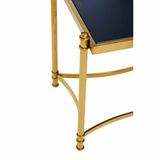 Hadley Black and Gold Side Table