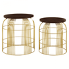 Agni Set of 2 Brass Side Tables