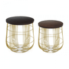 Agni Set of 2 Brass Side Tables