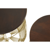 Agni Set of 2 Brass Side Tables