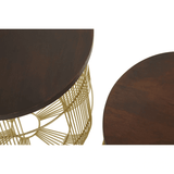 Agni Set of 2 Brass Side Tables