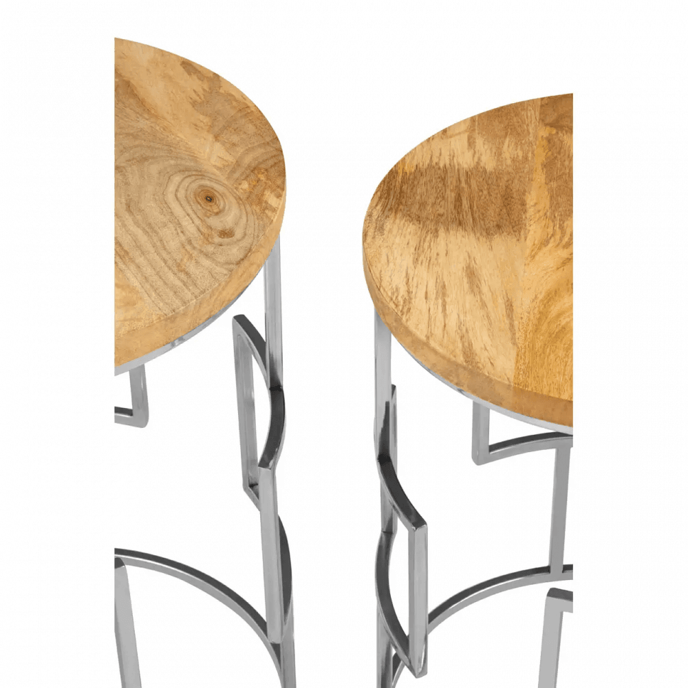 Agni Set of 2 Square Side Tables