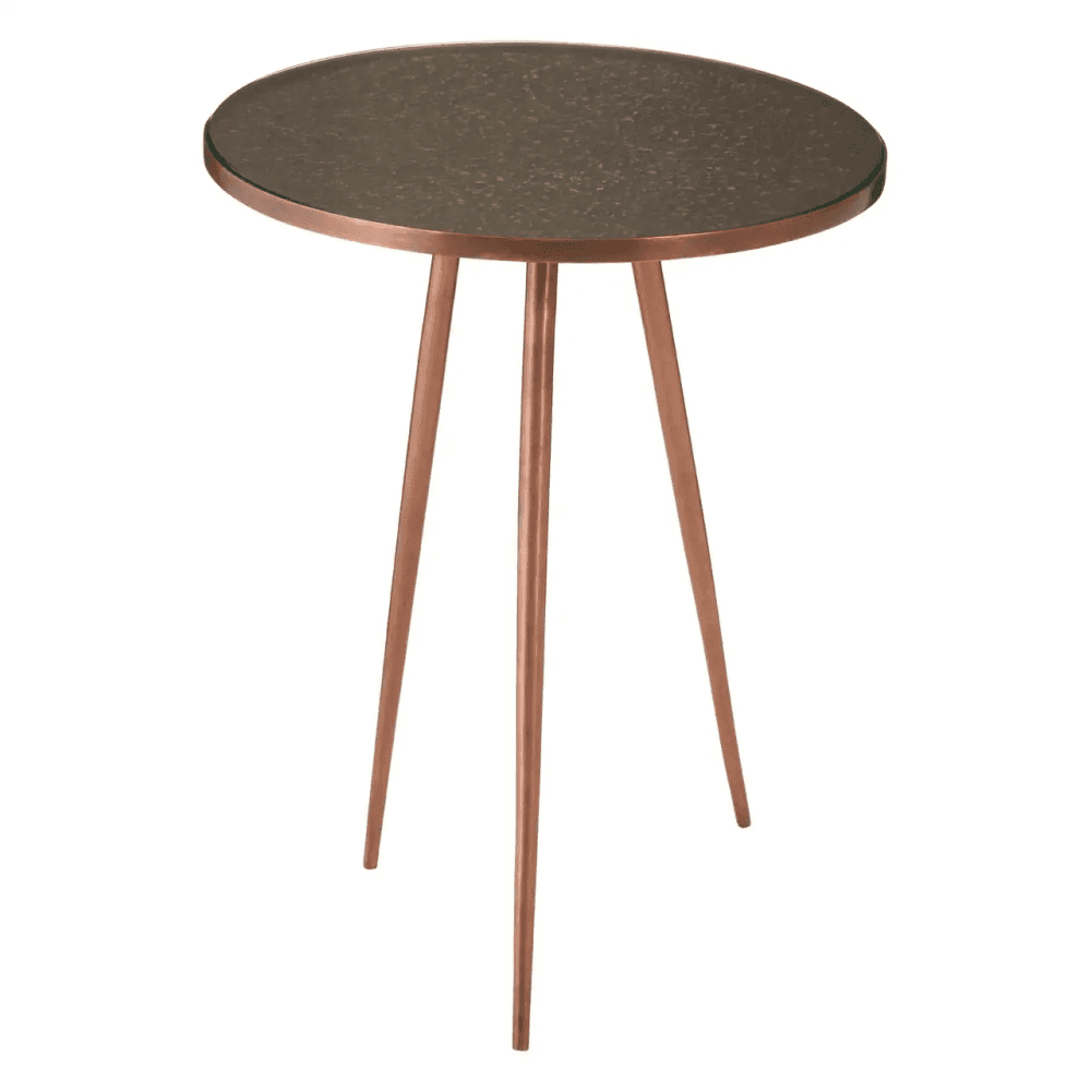 Varese Copper Finish Side Table