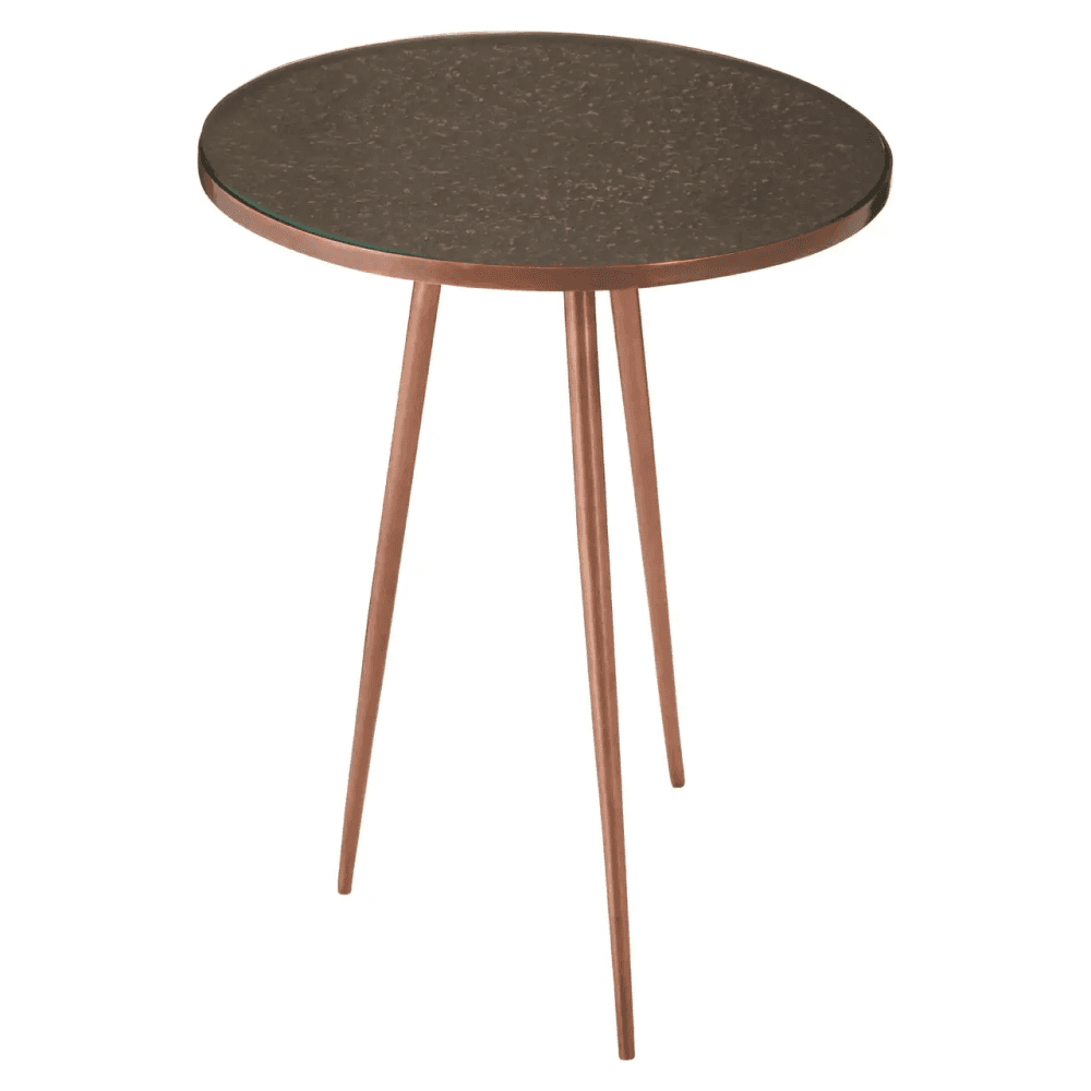 Varese Copper Finish Side Table