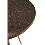 Varese Copper Finish Side Table