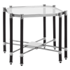 Verdi Silver Chrome Finish End Table
