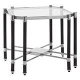 Verdi Silver Chrome Finish End Table