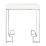 Inspire Chrome Angled Legs End Table
