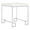 Inspire Chrome Angled Legs End Table