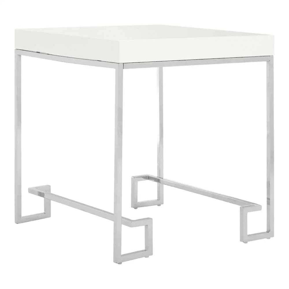 Inspire Chrome Angled Legs End Table