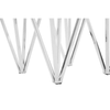 Inspire Chrome End Table With Triangular Base