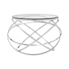 Inspire Clear Glass Circular End Table
