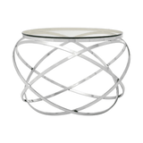 Inspire Clear Glass Circular End Table