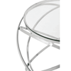 Inspire Clear Glass Circular End Table