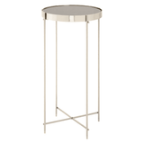 Inspire Grey Mirror Tall Side Table