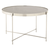 Inspire Large Grey Mirror Side Table