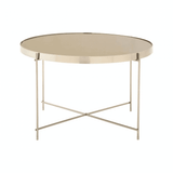 Inspire Large Grey Mirror Side Table