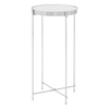 Inspire Silver Mirror Tall Side Table