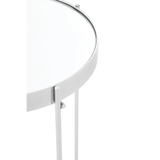 Inspire Silver Mirror Tall Side Table