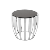 Afton Stainless Steel Side Table