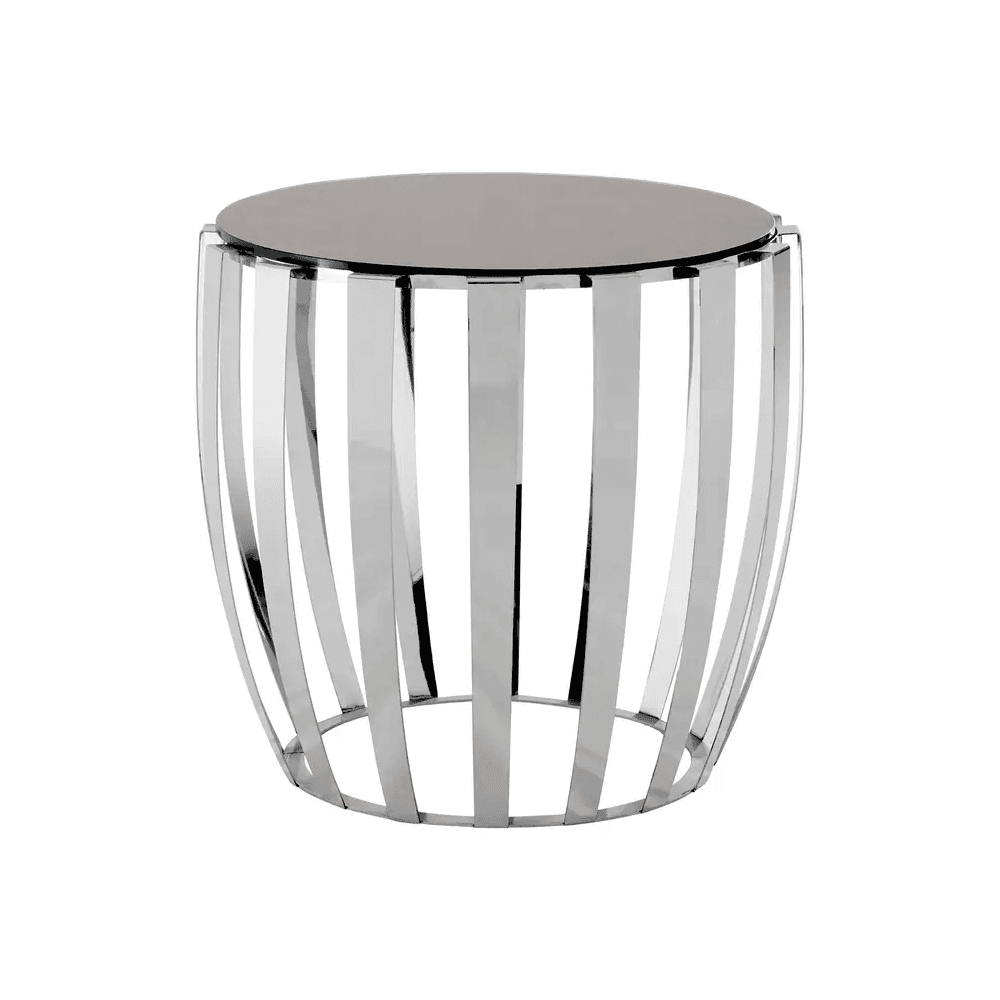Afton Stainless Steel Side Table