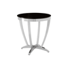 Afton Black Tempered Glass Side Table