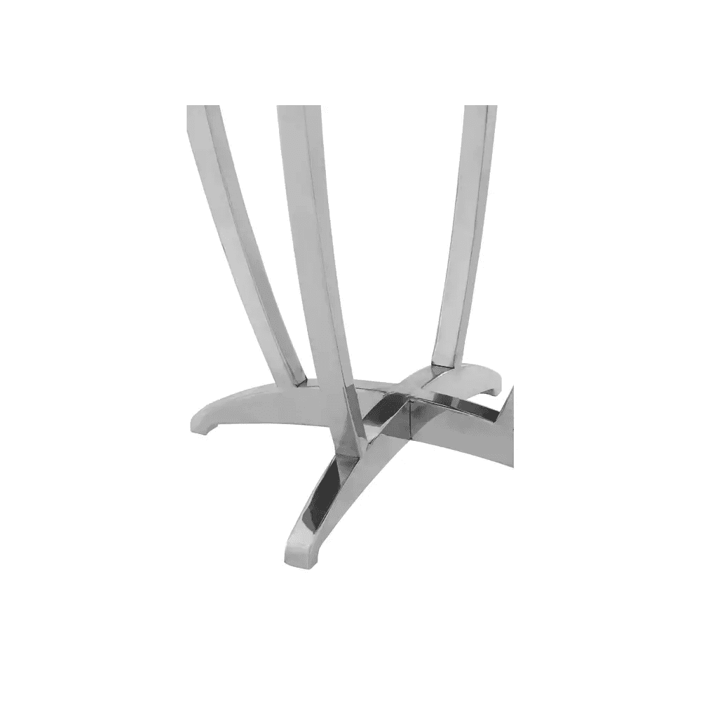 Afton Black Tempered Glass Side Table