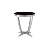 Afton Black Tempered Glass Side Table