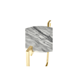 Cibelle Gold Marble Side Table